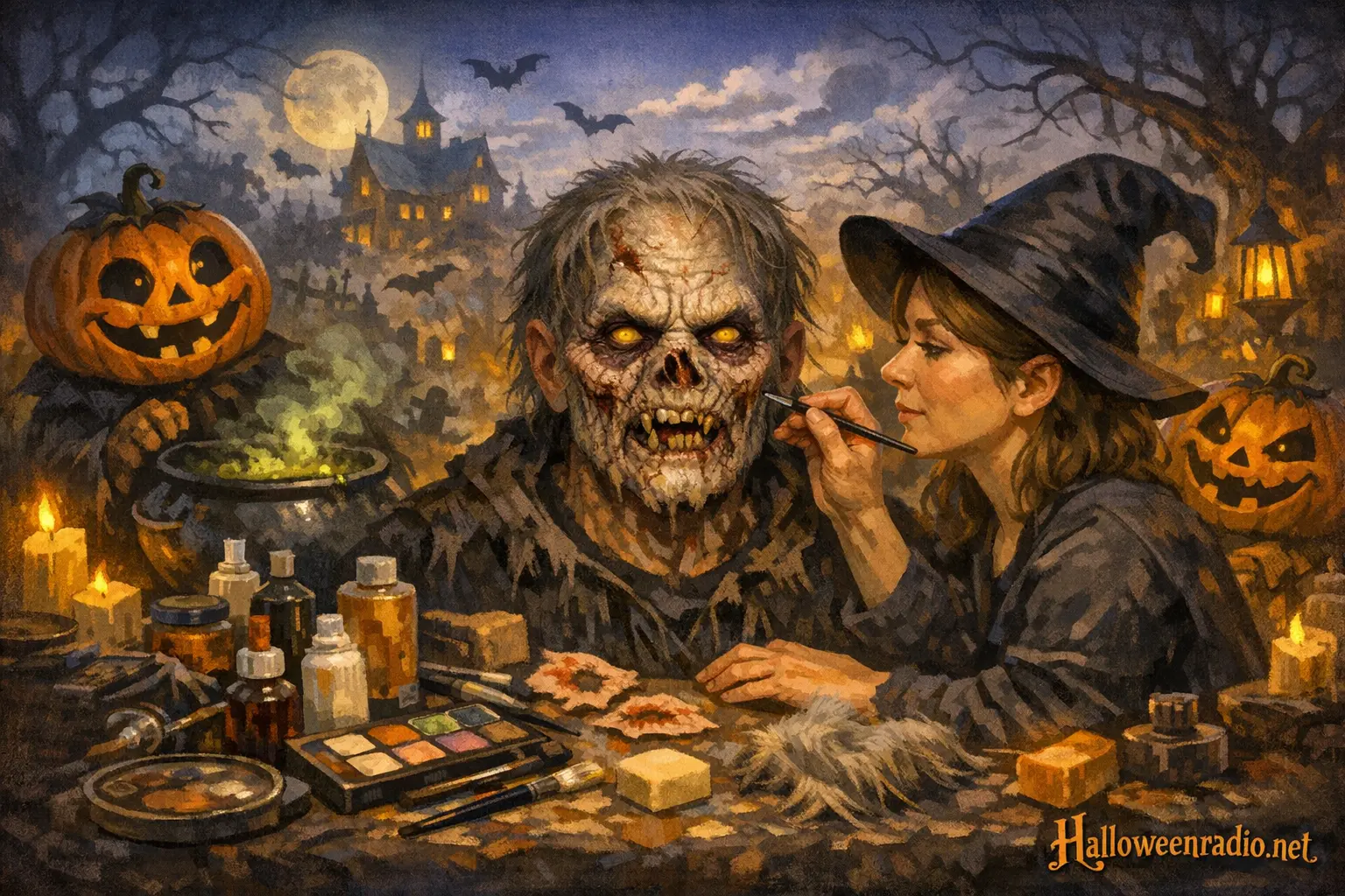 How to create realistic aging makeup for a monster costume